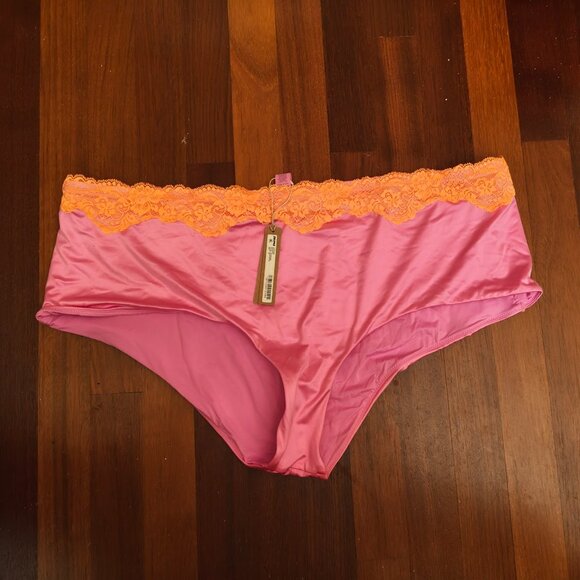 SKIMS‎ NWT Women’s Lace Swim Boyshort in Neon Orchid Size 3x - Picture 2 of 2